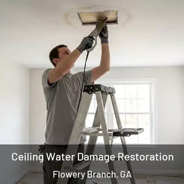  Ceiling Water Damage Restoration Flowery Branch, GA