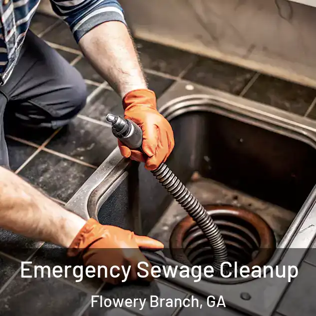  Emergency Sewage Cleanup Flowery Branch, GA
