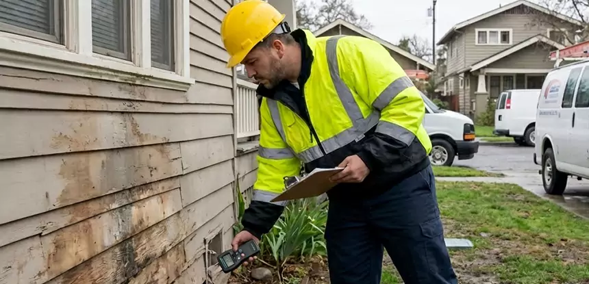 Water Damage Exterior Wall Flowery Branch