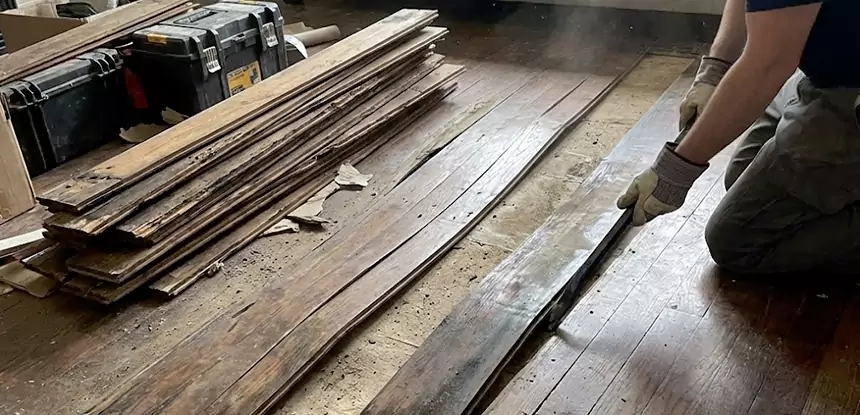 Wood Veneer Water Damage Repair Flowery Branch