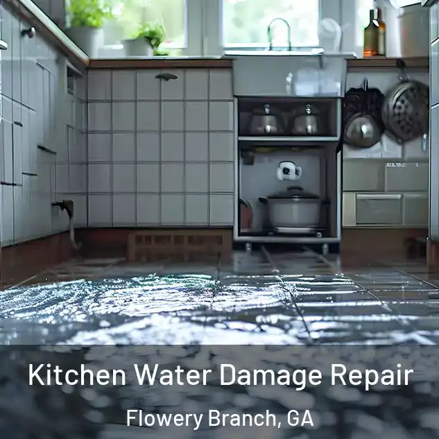  Kitchen Water Damage Repair Flowery Branch, GA