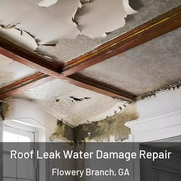  Roof Leak Water Damage Repair Flowery Branch, GA