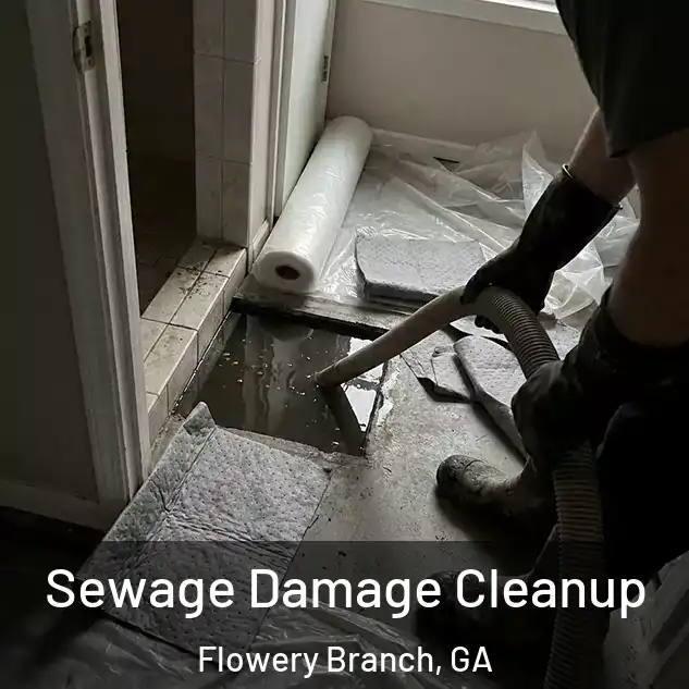  Sewage Damage Cleanup Flowery Branch, GA